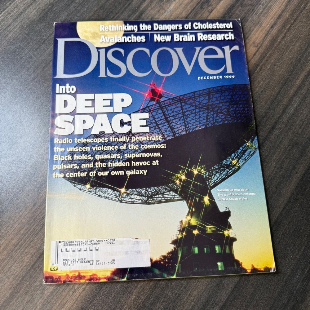 Discover Magazine December 1999 Into Deep Space Radio Telescopes‎